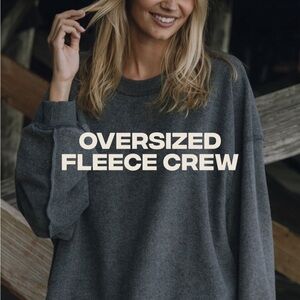 Daily Drills Oversized Fleece Crew